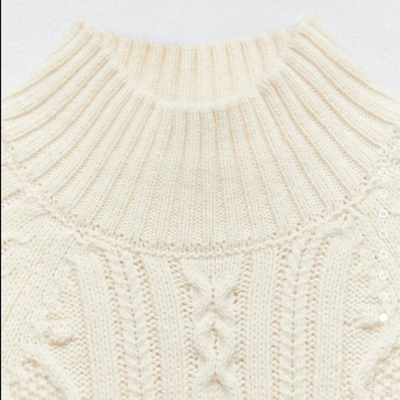 NWT Zara Cable Knit Dress - Picture 6 of 14